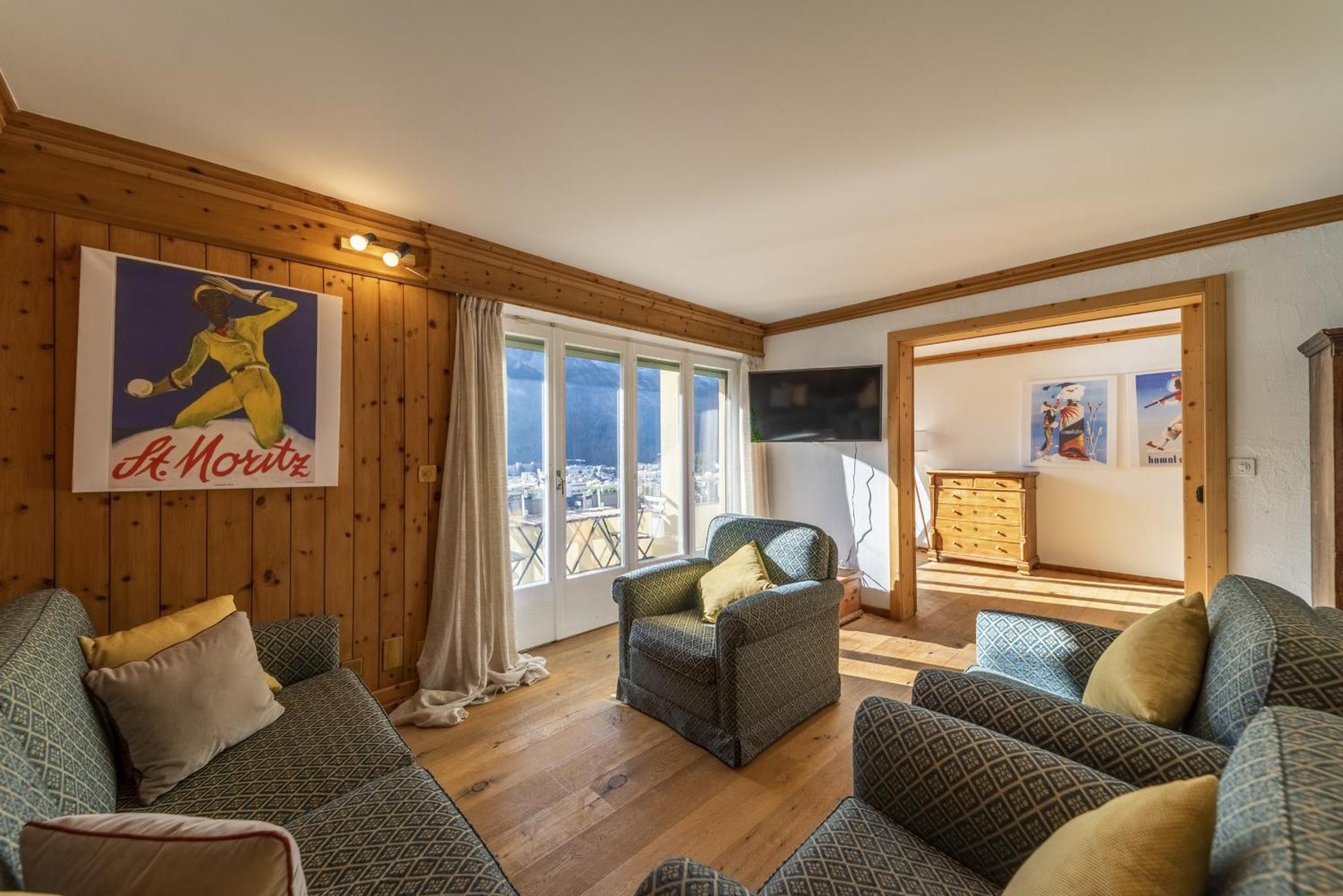 Ferienwohnung Chesa Bellavista - St. Moritz Exterior foto